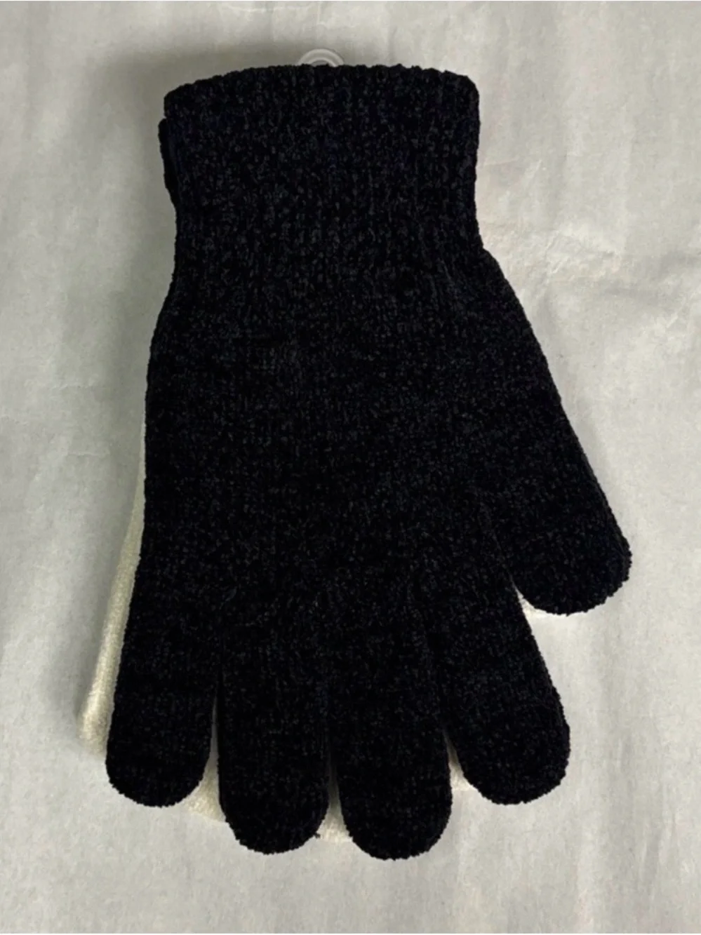 New Laundry Gloves 2 Pairs Set Women’s Black & Ivory Knit Casual Winter Outdoors